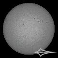 GSO 150/750 + Baader Planetarium Mark III; Nikon D7200; ISO 100; 1/1600s; Celestron AVX; PIPP, LR, PS.April 29, 2026 (UTC 13:08– 13:13)stacked for 10%... GSO 150/750 + Baader Planetarium Mark III; Nikon D7200; ISO 100; 1/1600s; Celestron AVX; PIPP, LR, PS.April 29, 2026 (UTC 13:08– 13:13)stacked for 10%...