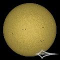 GSO 150/750 + Baader Planetarium Mark III; Nikon D7200; ISO 100; 1/1600s; Celestron AVX; PIPP, LR, PS.May 02, 2026 (UTC 13:53– 13:56)stacked for 10% o... GSO 150/750 + Baader Planetarium Mark III; Nikon D7200; ISO 100; 1/1600s; Celestron AVX; PIPP, LR, PS.May 02, 2026 (UTC 13:53– 13:56)stacked for 10% o...
