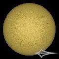 GSO 150/750 + Baader Planetarium Mark III; Nikon D7200; ISO 100; 1/1600s; Celestron AVX; PIPP, LR, PS.May 10, 2026 (UTC 10:20– 10:24)stacked for 10% o... GSO 150/750 + Baader Planetarium Mark III; Nikon D7200; ISO 100; 1/1600s; Celestron AVX; PIPP, LR, PS.May 10, 2026 (UTC 10:20– 10:24)stacked for 10% o...