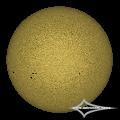 GSO 150/750 + Baader Planetarium Mark III; Nikon D7200; ISO 100; 1/1600s; Celestron AVX; PIPP, AuSt, LR.May 24, 2026 (UTC 15:19� 15:23)stacked for 10%...