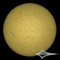 GSO 150/750 + Baader Planetarium Mark III; Nikon D7200; ISO 100; 1/1600s; Celestron AVX; PIPP, AuSt, LR.May 26, 2026 (UTC 13:11� 13:15)stacked for 10%...