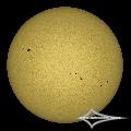 GSO 150/750 + Baader Planetarium Mark III; Nikon D7200; ISO 100; 1/1600s; Celestron AVX; PIPP, AuSt, LR.May 30, 2026 (UTC 13:14� 13:18)stacked for 10%...