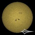 GSO 150/750 + Baader Planetarium Mark III; Nikon D7200; ISO 100; 1/1600s; Celestron AVX; PIPP, AuSt, LR.June 30, 2026 (UTC 09:54 � 09:57)stacked for 1...
