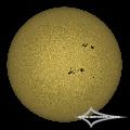 GSO 150/750 + Baader Planetarium Mark III; Nikon D7200; ISO 100; 1/1600s; Celestron AVX; PIPP, AuSt, LR.July 01, 2026 (UTC 08:30 � 08:34)stacked for 2...