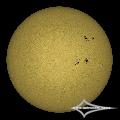 GSO 150/750 + Baader Planetarium Mark III; Nikon D7200; ISO 100; 1/1600s; Celestron AVX; PIPP, AuSt, LR.July 02, 2026 (UTC 07:41 � 07:44)stacked for 2...