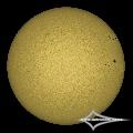 GSO 150/750 + Baader Planetarium Mark III; Nikon D7200; ISO 100; 1/1600s; Celestron AVX; PIPP, AuSt, LR.July 04, 2026 (UTC 07:13 � 07:18)stacked for 1...