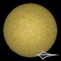 GSO 150/750 + Baader Planetarium Mark III; Nikon D7200; ISO 100; 1/1600s; Celestron AVX; PIPP, AuSt, LR.July 05, 2026 (UTC 08:34 � 08:46)stacked for 1...