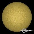 GSO 150/750 + Baader Planetarium Mark III; Nikon D7200; ISO 100; 1/1600s; Celestron AVX; PIPP, AuSt, LR.July 09, 2026 (UTC 14:25 � 14:29)stacked for 1...