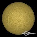 GSO 150/750 + Baader Planetarium Mark III; Nikon D7200; ISO 100; 1/1600s; Celestron AVX; PIPP, AuSt, LR.July 26, 2026 (UTC 14:26 � 14:29)stacked for 1...