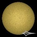 GSO 150/750 + Baader Planetarium Mark III; Nikon D7200; ISO 100; 1/1600s; Celestron AVX; PIPP, AuSt, LR.July 29, 2026 (UTC 13:41 � 13:44)stacked for 1...