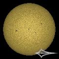 GSO 150/750 + Baader Planetarium Mark III; Nikon D7200; ISO 100; 1/1600s; Celestron AVX; PIPP, AuSt, LR.July 31, 2026 (UTC 13:48 � 13:52)stacked for 1...